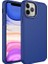 Apple iPhone 12 Pro Max Uyumlu Kılıf Metal Çerçeve ve Buton Tasarımlı Silikon Zore Luna Kapak, Lacivert 1