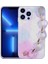Apple iPhone 12 Pro Max Uyumlu Kılıf Simli Desenli El Askılı Tutacaklı Zore Elsa Silikon Kapak, Lila 1