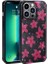 Apple iPhone 12 Pro Max Uyumlu Kılıf Simli Desenli Kamera Korumalı Parlak Zore Popy Kapak, Çiçek 1