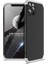 Apple iPhone 12 Pro Max Uyumlu Kılıf Zore Ays Kapak, Siyah-Gri 1