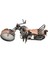 Kahve 220X3X12 cm Saat Motosiklet Alarmı Metal Model Masası Demir Heykel Çocuk Masa Raf Başucu Dekor Ev Yenilik Motosiklet Dekoratif Retro (Yurt Dışından) 1