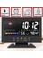 Siyah 5-In-1 LED Dijital Çalar Saat Takvim Hava Durumu Göstergesi Termometre Nem Monitörü Erteleme Fonksiyonlu (Yurt Dışından) 3