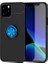 Apple iPhone 12 Pro Max Uyumlu Kılıf Zore Ravel Silikon Kapak, Siyah-Mavi 1