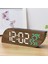 Dijital Çalar Saat Ayna Yüzeyli LED Dijital Saat Erteleme Fonksiyonu 2 Seviye Parlaklık Sıcaklık Nem Göstergesi (Yurt Dışından) 4