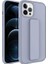 Apple iPhone 12 Pro Max Uyumlu Kılıf Zore Qstand Kapak, Gri 1