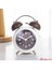 Kahverengi Zil Alarm Clo Güçlü Uyanma Alarm Saati Minimalist Yaratıcı Öğrenci Çocuklar Mekanik Metal Zil Sessiz Gece Lambası Yatak Odası Masaüstü Saati (Yurt Dışından) 1