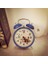 Mavi Mekanik Çalar Saat Vintage Tavuk Gagalama Pirinç Loud Çocuk Clockwork Masa Saati Aydınlık Metal Masa Dekorasyon Hediye (Yurt Dışından) 1
