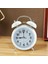 Arka Aydınlatmalı Mavi Analog Çalar Saat Ekstra Yüksek Sesli Tik Tak Olmayan Kuvars Pil ile Çalışan Retro Stil Dekoratif Başucu Masa Saati (Yurt Dışından) 5