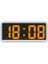 A-Turuncu Dijital Çalar Saat Ses Kontrolü Sıcaklık Erteleme Gece Modu Masaüstü Masa Saati 12/24H Rahatsız Etme Önleyici Fonksiyon LED Saatler Izle (Yurt Dışından) 1