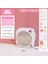 Premium Beyaz Kawaii Saat Bluetooth Hoparlör, Kablosuz Stereo, Öğrenci Mini Erteleme Alarmı, Masaüstü Süslemesi, Kız Kalp Taşınabilir Subwoofer (Yurt Dışından) 1