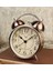 Çift Ikili Zil Vintage Retro Alarm Saati Ağır Uyuyanlar Için Yüksek Sesli Alarm Eski Moda Masa Saati Arka Aydınlatmalı Ev Dekoratif (Yurt Dışından) 1