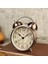 Çift Ikili Zil Vintage Retro Alarm Saati Ağır Uyuyanlar Için Yüksek Sesli Alarm Eski Moda Masa Saati Arka Aydınlatmalı Ev Dekoratif (Yurt Dışından) 2