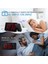 Kırmızı Projeksiyonlu Alarm Saati 180 Projektör Fm Radyo Erteleme Fonksiyonu 4 Dimmer Çift Alarm USB Şarjlı Dijital Saat 12H/24H (Yurt Dışından) 4