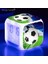 USB Kablosu Brezilya Futbol Posteri Ev Dekor LED Dijital Saat 7 Renk Parlayan Dokunmatik Algılama Uyandırma Zamanlayıcısı Futbol Logosu Çalar Saat (Yurt Dışından) 5