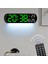 Mor 5502 LED Dijital Saat Atmosfer Işığı Renk Değiştirme Sıcaklık Tarih Hafta Ekran Çalar Saat Duvar Saati Uzaktan Kumanda ile (Yurt Dışından) 2