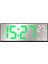 Yeşil Ses Kontrolü Dijital Çalar Saat Sıcaklık Çift Alarm Erteleme Masaüstü Masa Saati Gece Modu 12/24H LED Saat Izle (Yurt Dışından) 1