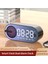 Siyah USB Şarjlı Radyo Çalar Saat Rgb Taşınabilir Bluetooth Hoparlör Fm Büyük Ekran Sessiz Ayna Dijital Yatak Odası Odası Ofis Güverte (Yurt Dışından) 3