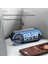Siyah USB Şarjlı Radyo Çalar Saat Rgb Taşınabilir Bluetooth Hoparlör Fm Büyük Ekran Sessiz Ayna Dijital Yatak Odası Odası Ofis Güverte (Yurt Dışından) 4