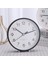 09 Siyah 6 Inç Modern Yeni Moda Standı Asın Çift Amaçlı Abs Plastik Saat Öğrenci Sessiz Koşu Basit Yuvarlak Mini Masaüstü Alarm O'clock (Yurt Dışından) 2