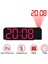Kırmızı Işık 180 Derece Döndürme Projeksiyon Çalar Saat 12/24H LED Dijital Saat USB Şarj Edilebilir Tavan Projektörü (Yurt Dışından) 1