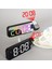Kırmızı Işık 180 Derece Döndürme Projeksiyon Çalar Saat 12/24H LED Dijital Saat USB Şarj Edilebilir Tavan Projektörü (Yurt Dışından) 4