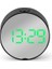 Yuvarlak-Yeşil Dijital Ayna LED Çalar Saat Gece Işıkları Termometre Duvar Saati Lamba Kare Dikdörtgen Çok Fonksiyonlu Masa Saatleri Mini Alarm (Yurt Dışından) 1