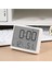 Beyaz Cep Boyutunda Saat Modern LCD Dijital Alarmlı Saat Saat Nem Sıcaklık Göstergesi Çok Fonksiyonlu Termometre Ev Için (Yurt Dışından) 5
