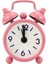 Pembe Çocuklar Çalar Saat Çift Çan Saat Ev Sevimli Pil Kumandalı Analog Mini Yuvarlak Başucu Çalar Saat Masa Saati Ev Dekorasyon (Yurt Dışından) 1