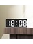 B-Beyaz Dijital Çalar Saat Ses Kontrolü Sıcaklık Erteleme Gece Modu Masaüstü Masa Saati 12/24H Rahatsız Etmeyi Önleme Fonksiyonu LED Saatler Izle (Yurt Dışından) 5