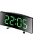 Yeşil Yaratıcı Ayna LED Dijital Saat Erteleme Gece Modu Masa Çalar Saat USB Şarj/pil ile Çalışan Dilsiz Ev Ofis Yurdu Için (Yurt Dışından) 5