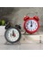 Sarı H7.5XD5CM Sessiz Pil Kumandalı Uyandırma Vintage Kuvars Yatak Odası Gece Lambası Tasarım Analog Geçmeyen Çalar Saat Başucu Ikiz Çan WF925 (Yurt Dışından) 5