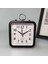 Kırmızı 10 cm Mini Analog Çalar Saat Tik Tak Etmeyen, Yumuşak Uyandırma, Pille Çalışan, Taşınabilir Çalar Saat, Ayarlaması Kolay, Yatak Odası Seyahati Için (Yurt Dışından) 4