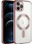 Apple iPhone 12 Pro Uyumlu Kılıf Kamera Korumalı Magsafe Wireless Şarj Özellikli Zore Demre Kapak, Rose Gold 1
