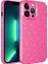 Apple iPhone 12 Pro Uyumlu Kılıf Kamera Korumalı Simli Lüks Zore Koton Kapak, Pembe Koyu 1