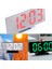 No 01 Dijital Çalar Saat LED Ayna Saat Çok Fonksiyonlu Ekran Gece LCD Işık Masa Masaüstü 12 24 Saat Sistemi (Yurt Dışından) 4