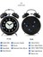 10X5.5X16CM Sessiz Tik Tak Etmeyen Analog Kuvars 4 Inç Pil ile Çalışan Çift Zilli Yüksek Sesli Çalar Saat Yatak Odası Için Arka Aydınlatmalı (Yurt Dışından) 5