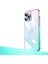 Apple iPhone 12 Pro Uyumlu Kılıf Parlak Renk Geçişli Kamera Korumalı Zore Senkron Kapak, Pembe-Mavi 1