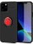Apple iPhone 12 Pro Uyumlu Kılıf Zore Ravel Silikon Kapak, Siyah-Kırmızı 1