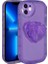 Apple iPhone 12 Uyumlu Kılıf Kamera Korumalı Pop Soketli Renkli Zore Ofro Kapak, Mor 1