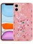 Apple iPhone 12 Uyumlu Kılıf Desenli Sert Silikon Zore Mumila Kapak, Pink Mouse 1