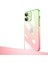 Apple iPhone 12 Uyumlu Kılıf Parlak Renk Geçişli Kamera Korumalı Zore Senkron Kapak, Pembe-Yeşil 1
