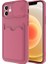 Apple iPhone 12 Uyumlu Kılıf Zore Kartix Kapak, Koyu Mor 1