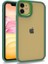 Apple iPhone 12 Uyumlu Kılıf Zore Flora Kapak, Yeşil 1