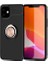 Apple iPhone 12 Uyumlu Kılıf Zore Ravel Silikon Kapak, Siyah-Rose Gold 1