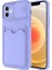 Apple iPhone 12 Uyumlu Kılıf Zore Kartix Kapak, Lila 1