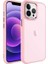 Apple iPhone 13 Pro Max Uyumlu Kılıf Buzlu Sert Pc Zore May Kapak, Pembe Açık 1
