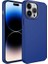 Apple iPhone 13 Pro Max Uyumlu Kılıf Metal Çerçeve ve Buton Tasarımlı Silikon Zore Luna Kapak, Lacivert 1