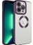 Apple iPhone 13 Pro Max Uyumlu Kılıf Kamera Korumalı Logo Gösteren Zore Omega Kapak, Derin Mor 1