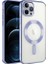 Apple iPhone 13 Pro Max Uyumlu Kılıf Kamera Korumalı Magsafe Wireless Şarj Özellikli Zore Demre Kapak, Lila 1