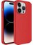 Apple iPhone 13 Pro Max Uyumlu Kılıf Magsafe Wireless Şarj Özellikli Pastel Renk Silikon Zore Plas Kapak, Kırmızı 1
